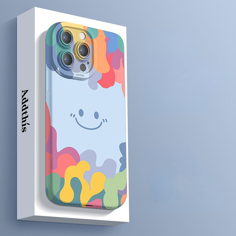 Casing iPhone dengan wajah tersenyum yang lucu