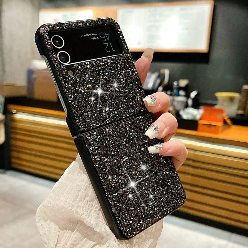 Sparkling Diamond Rhinestones Phone Case For Samsung Z Flip