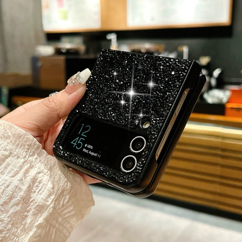 Sparkling Diamond Rhinestones Phone Case For Samsung Z Flip