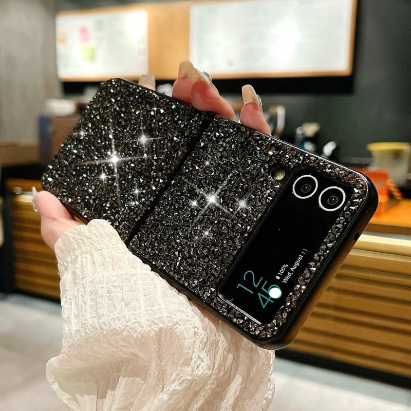 Sparkling Diamond Rhinestones Phone Case For Samsung Z Flip