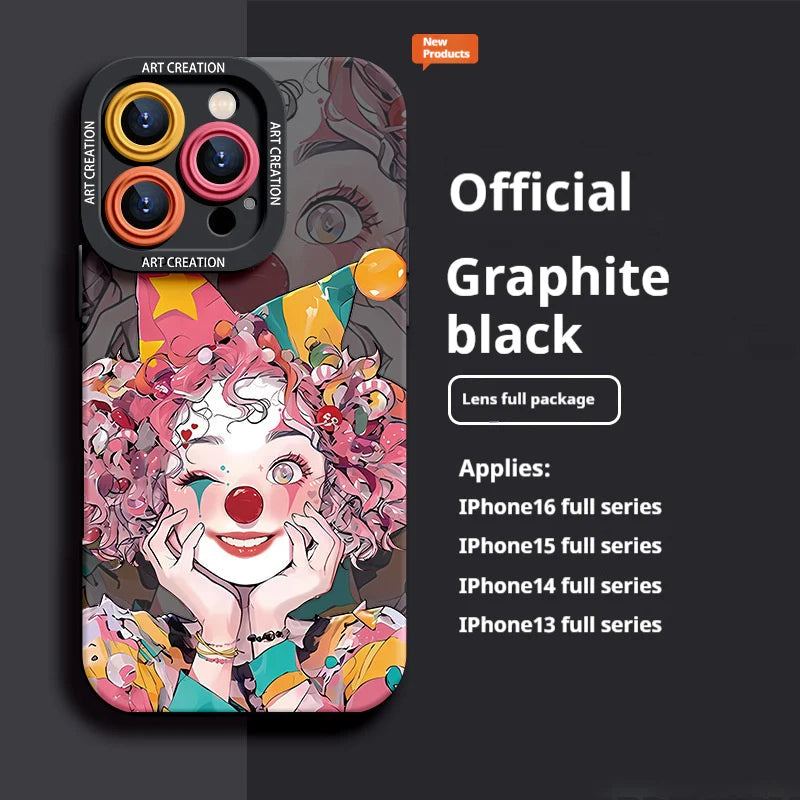 Casing anti jatuh all-inclusive ceruk badut super populer untuk iPhone