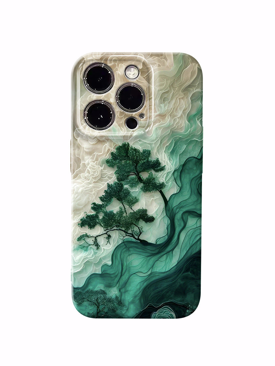 Cloudy Pine iPhone Case
