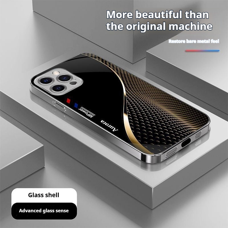 Casing Ponsel Apple dengan Kurva Kreatif