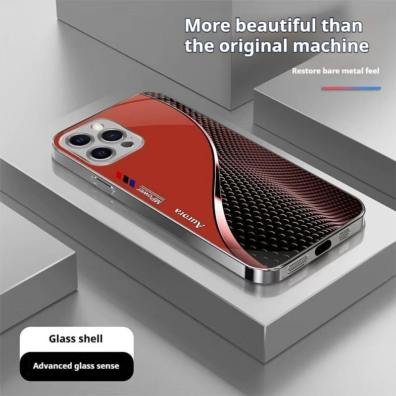 Casing Ponsel Apple dengan Kurva Kreatif