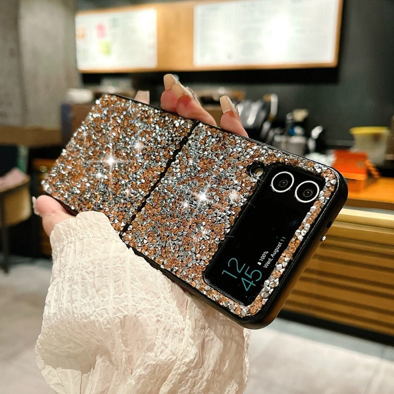 Sparkling Diamond Rhinestones Phone Case For Samsung Z Flip