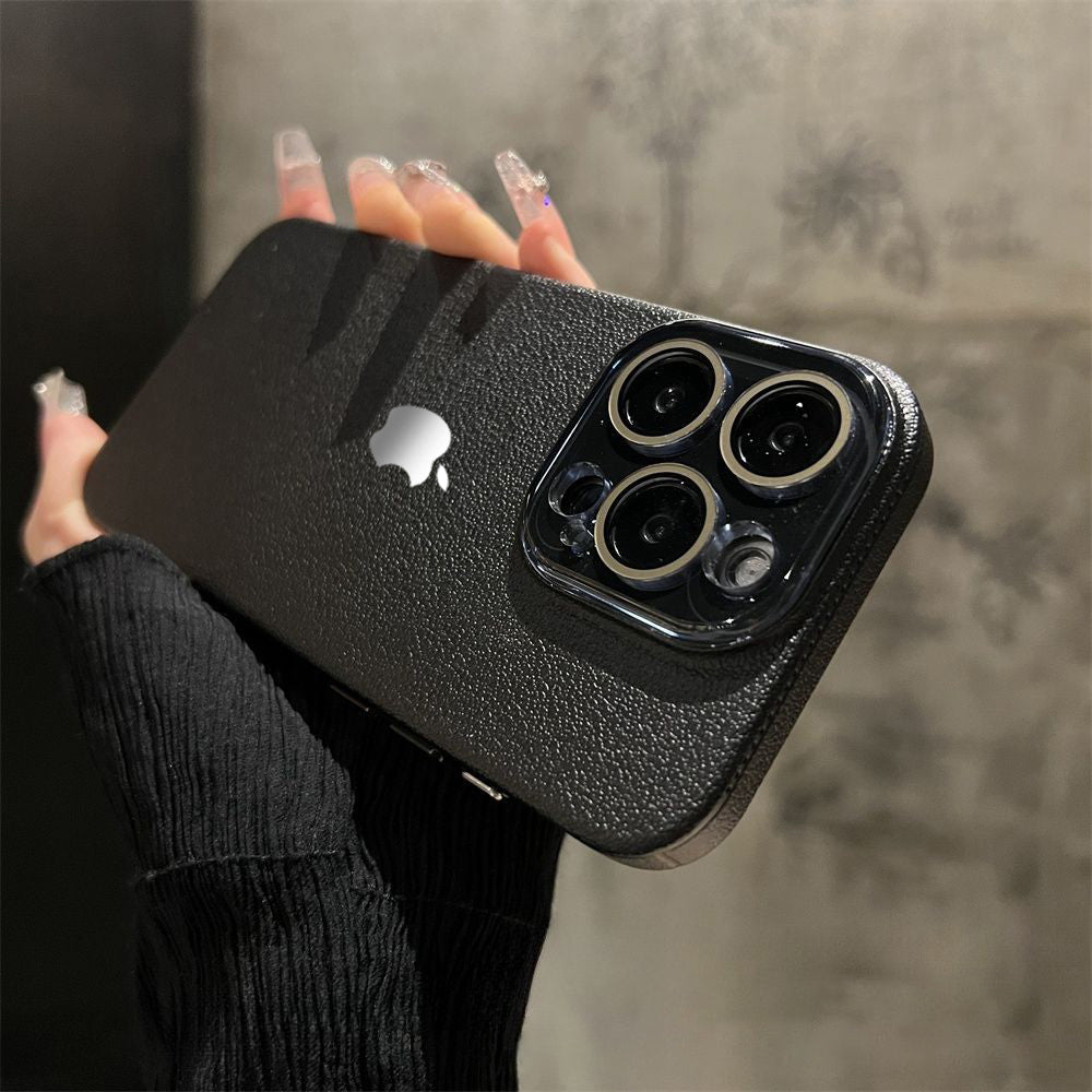 Eagle-eye Lychee Pattern Leather Phone Case For iPhone