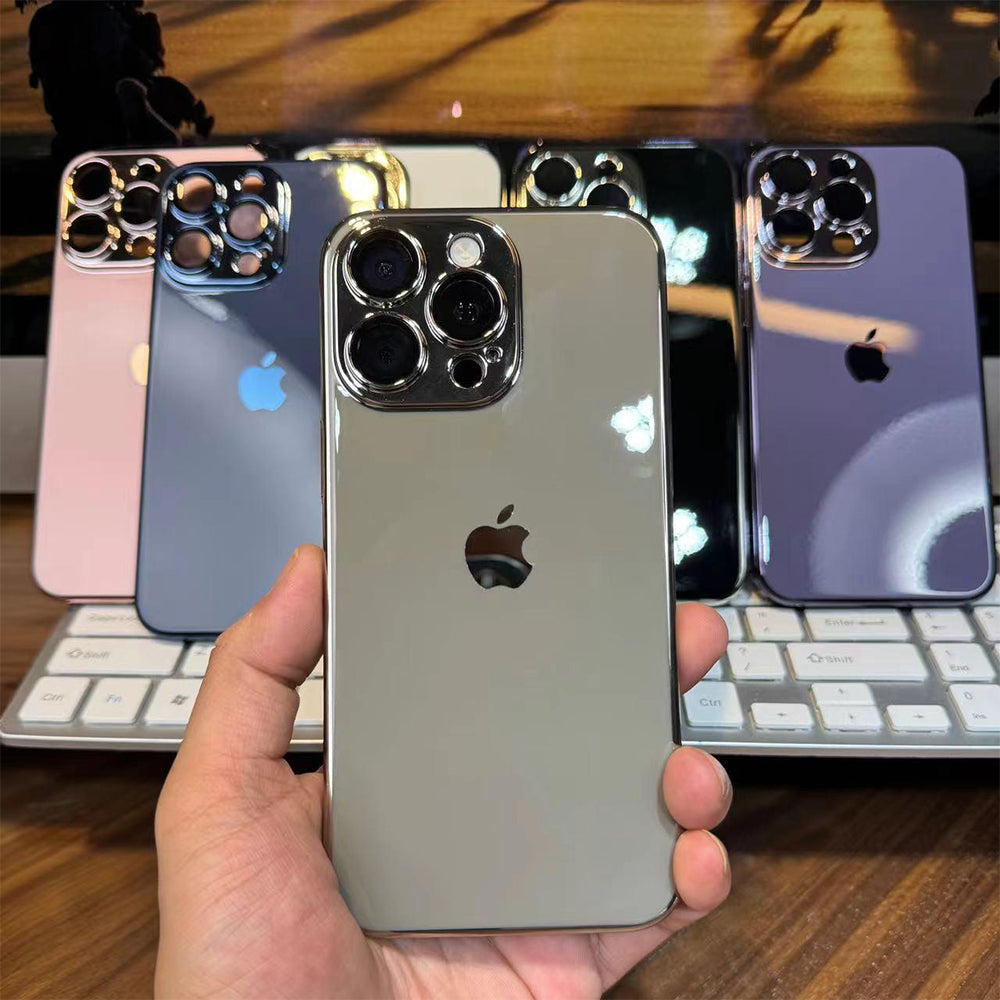 Original Machine Color Electroplated Phone Case For iPhone
