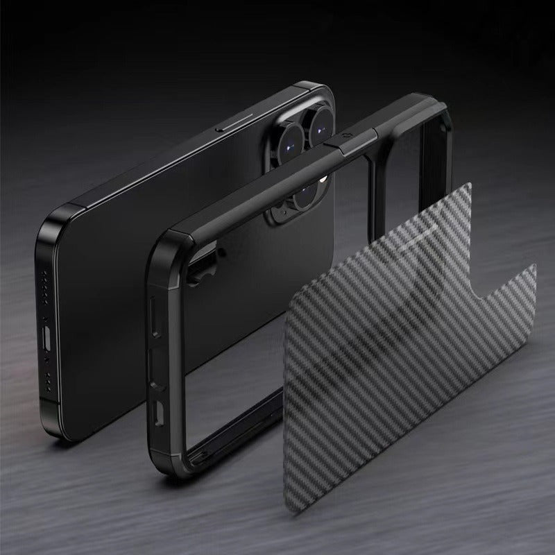 2 in 1 All-inclusive Anti-fingerprint Hard Phone Case For iPhone