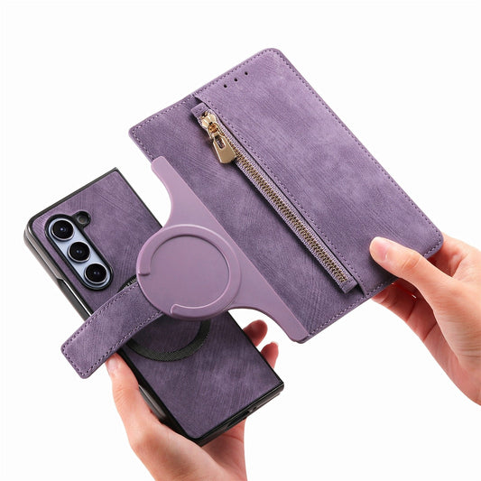 Sesuai untuk Samsung Z Fold5/4/3 Mobile Phone Case Magnetic Detachable Leather Case