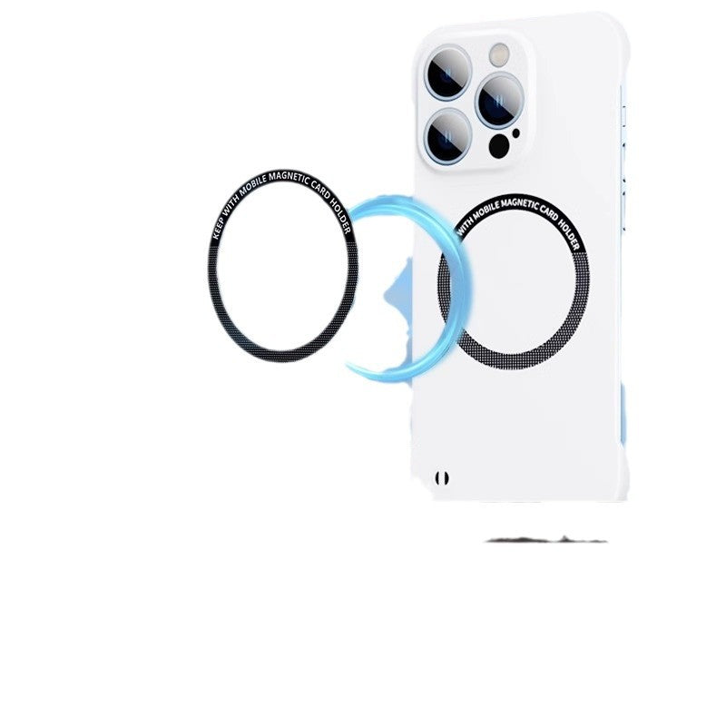 Casing Ponsel Magnetik PC Keras Ultra Tipis Tanpa Bingkai untuk iPhone