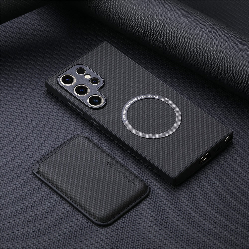 2 in 1 Card Holder Magnetic Phone Case For Samsung