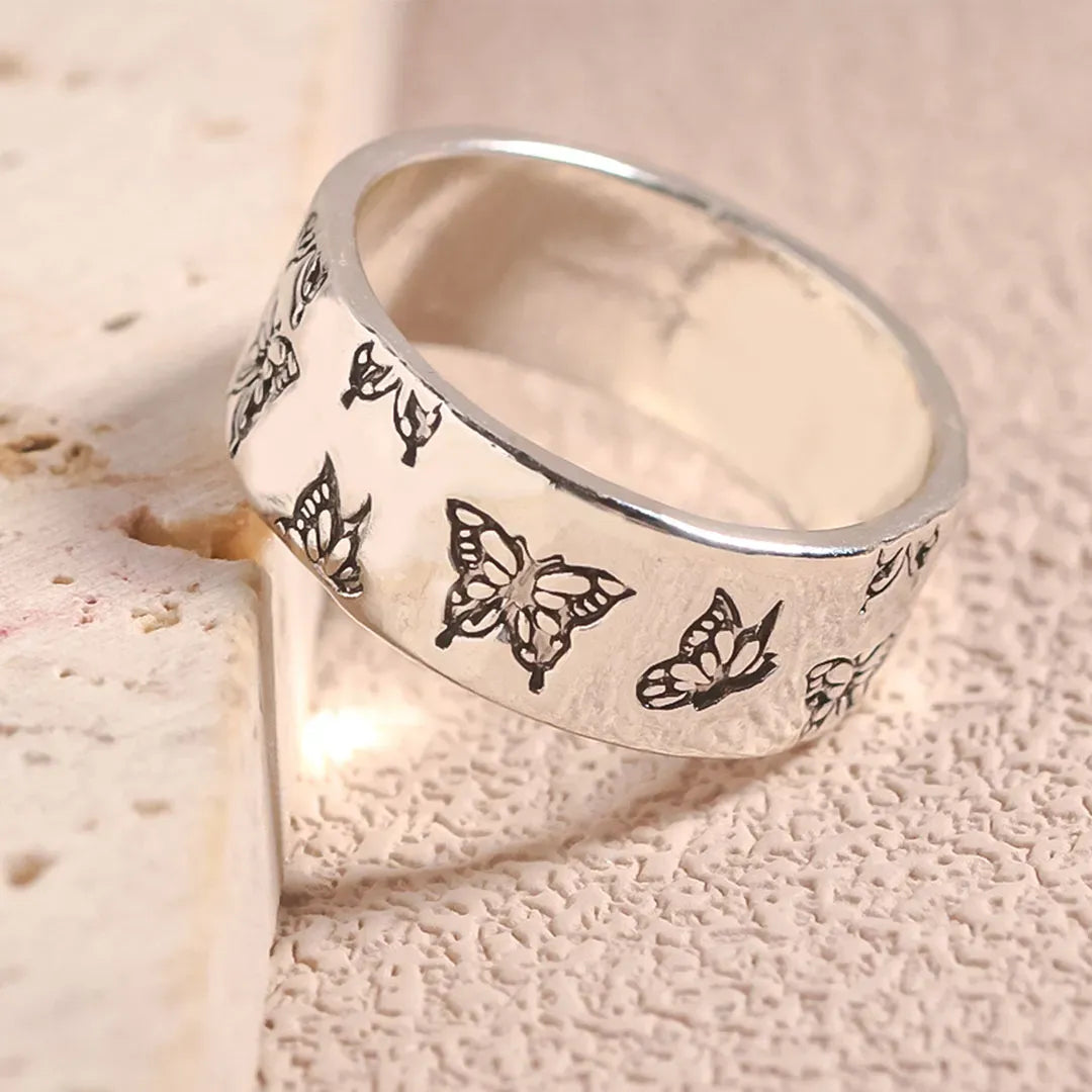 FOR MEMORIAL - THEY FLY WITH US EVERY DAY BUTTERFLY RING