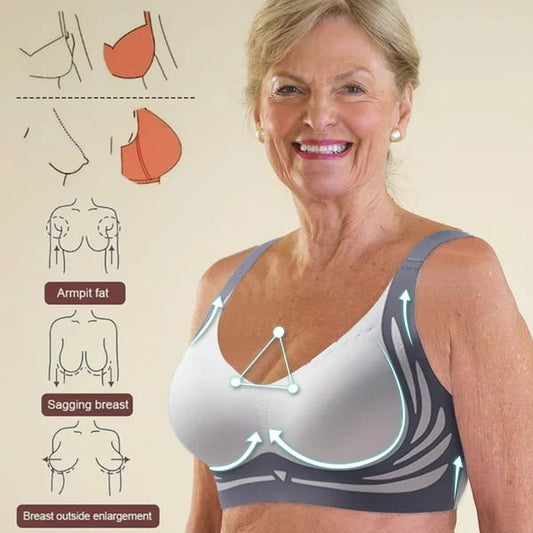 🎁 Super gather bra | Wireless Push-up Bra👍No more sagging breasts