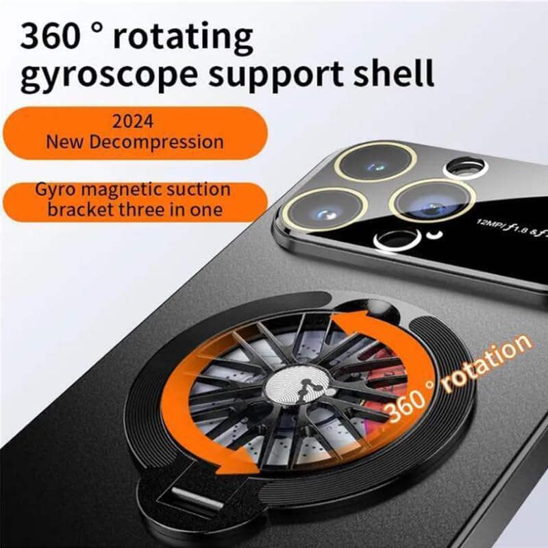 Rotation Gyroscope Magnetic Stand Case for iPhone Case