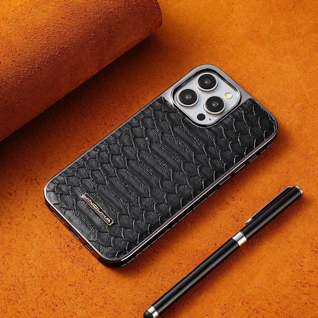 Luxury high-grade leather texture anti-fall all-inclusive personalized mobile phone case