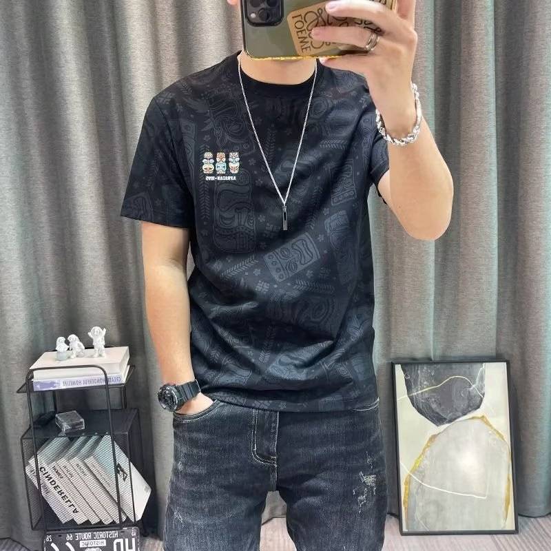 New high quality cotton T-shirt for men and women Menswear Top Menswear Top Shirt