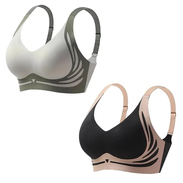 🎁 Super gather bra | Wireless Push-up Bra👍No more sagging breasts