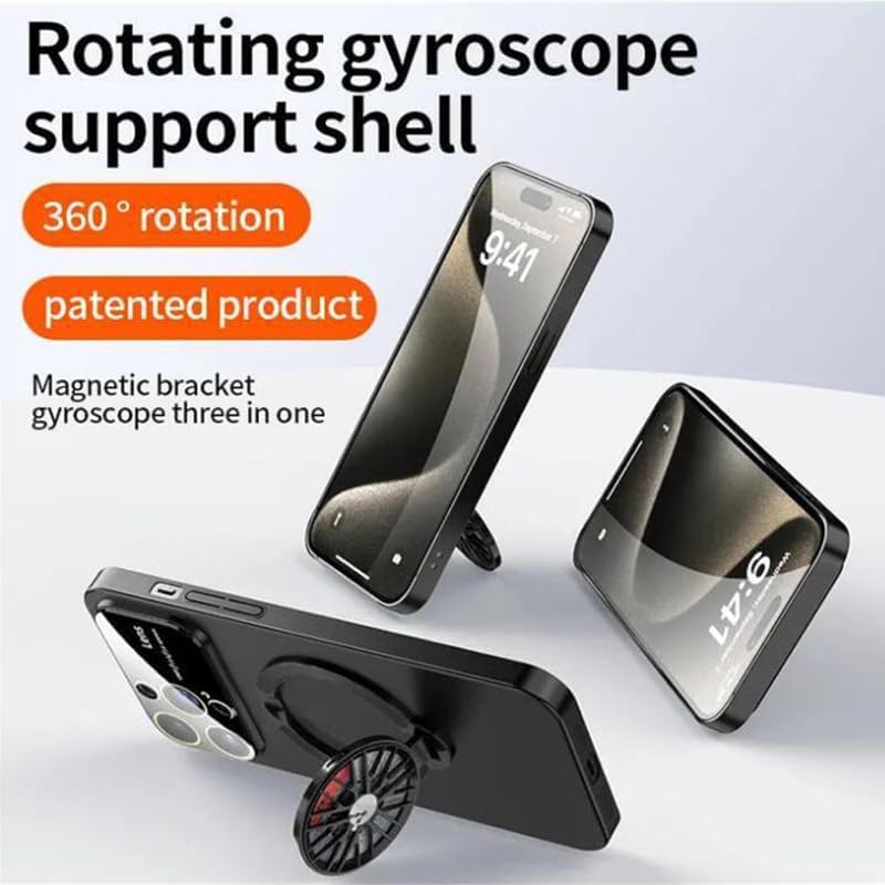 Rotation Gyroscope Magnetic Stand Case for iPhone Case