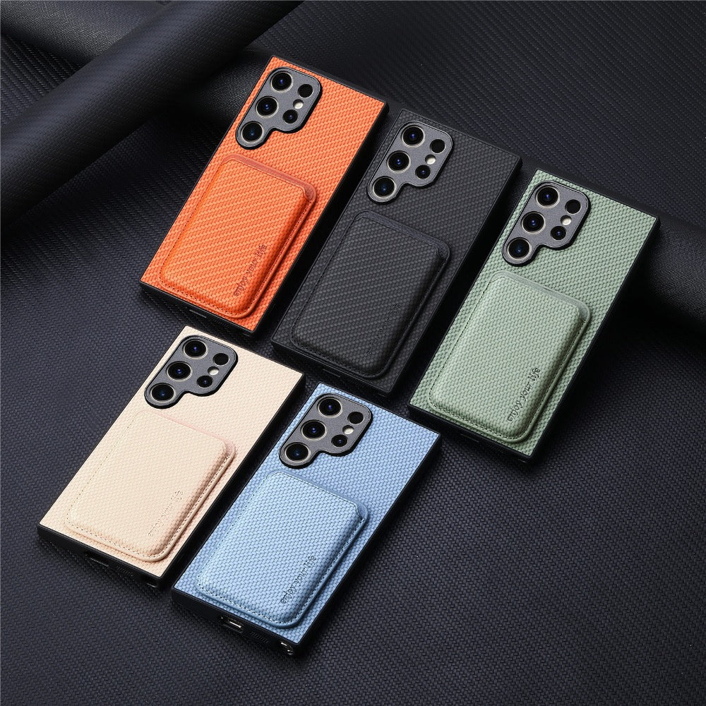 2 in 1 Card Holder Magnetic Phone Case For Samsung