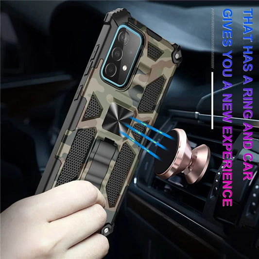 Camouflage Bracket Shockproof Phone Case