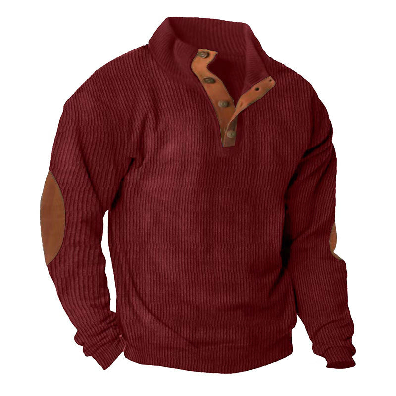 Men's Outdoor Casual Stand Collar Long Sleeve Sweatshirt