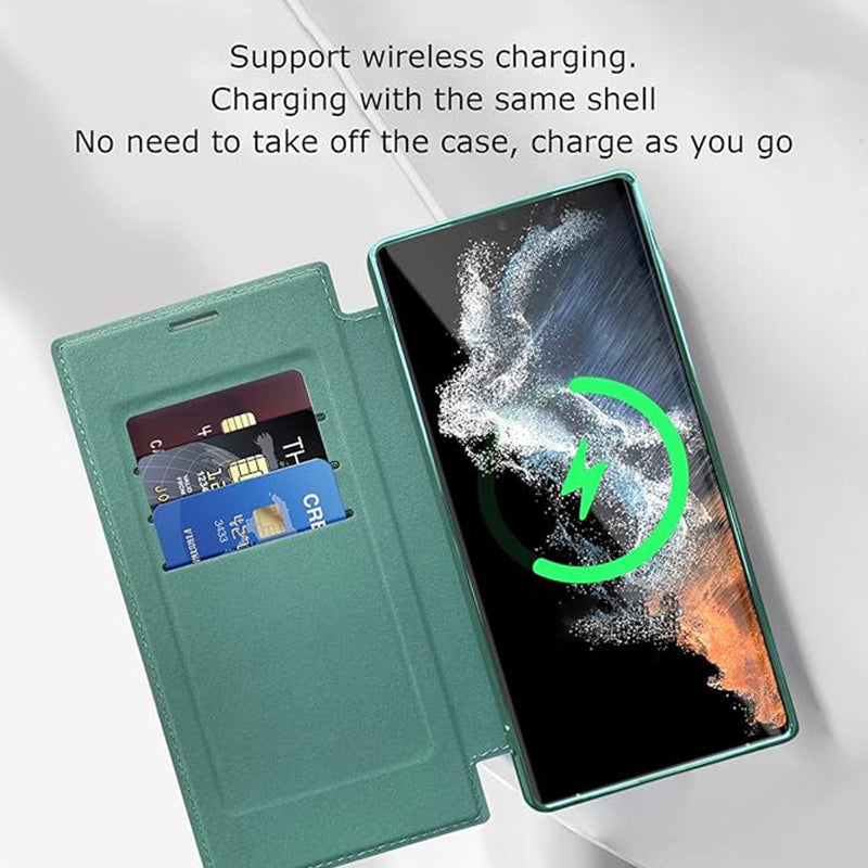Pilihan Hadiah-Sarung Telefon Flip Bertekstur Kulit Baharu Untuk Samsung