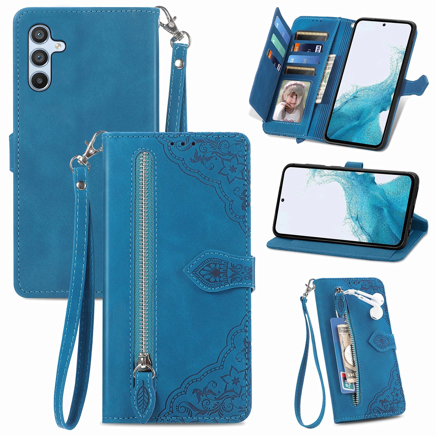 Kes Flip Wallet Elegance Serbaguna untuk Samsung Galaxy