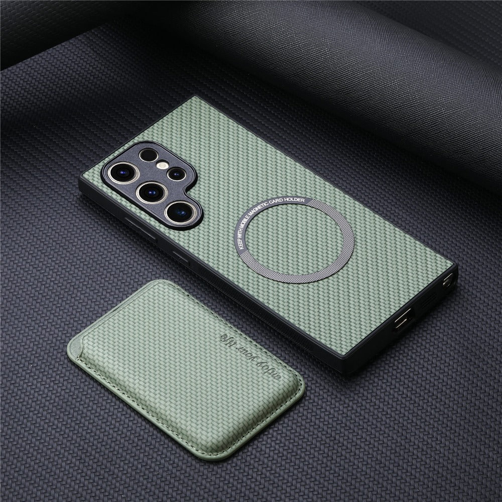 2 in 1 Card Holder Magnetic Phone Case For Samsung