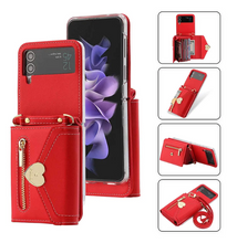 Fashion Crossbody Wallet Case of Women for Samsung Galaxy Z Flip3 4