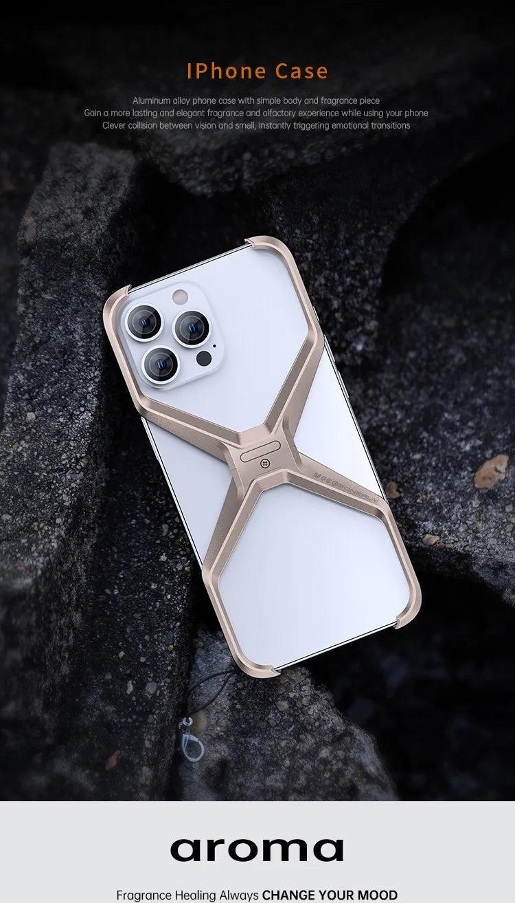 X Metal Frame Mobile Phone Case