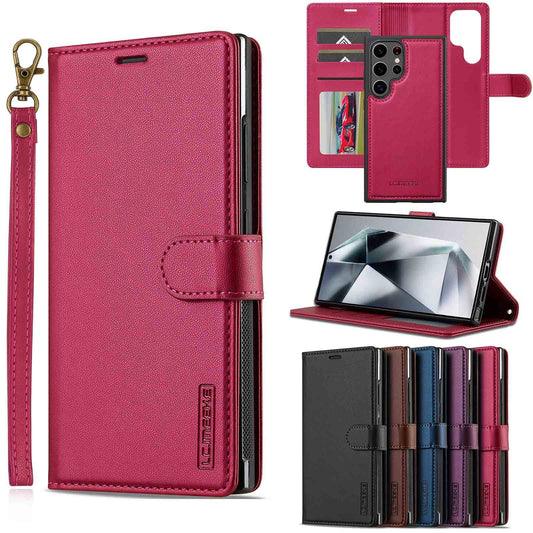 Magnetic 2 in 1 Leather Case Split Phone Case For Samsung