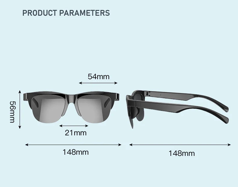 🎁Reducere - 2024 Upgrade ochelari de soare Bluetooth.