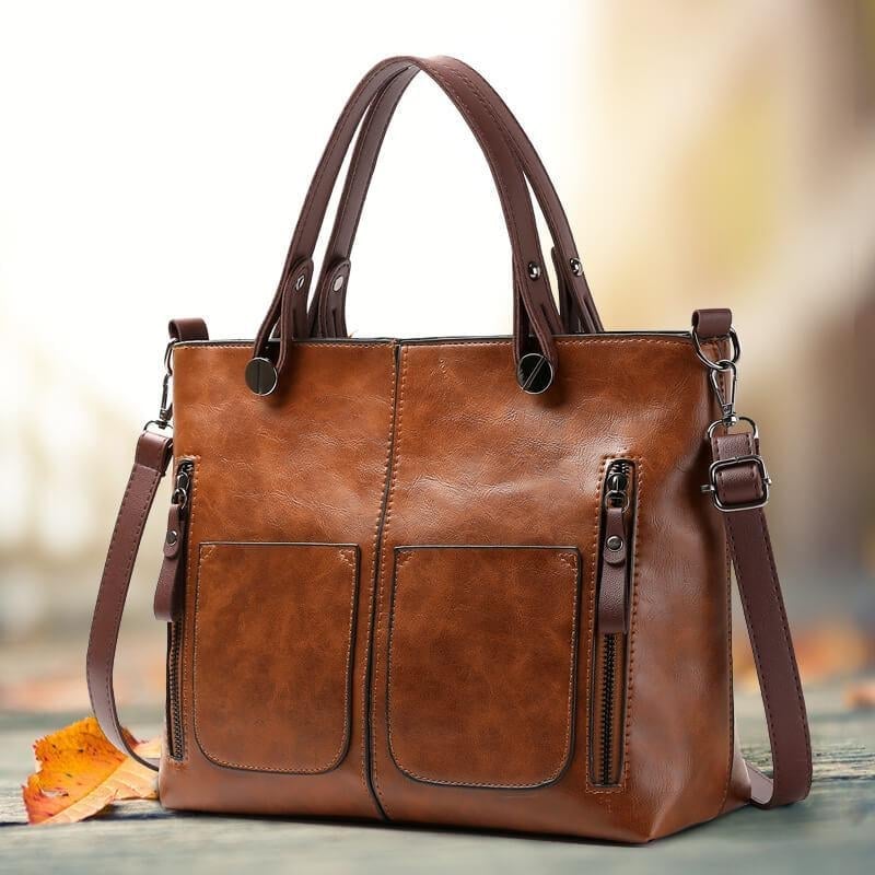 Women's Vintage Leather Shoulder Bag