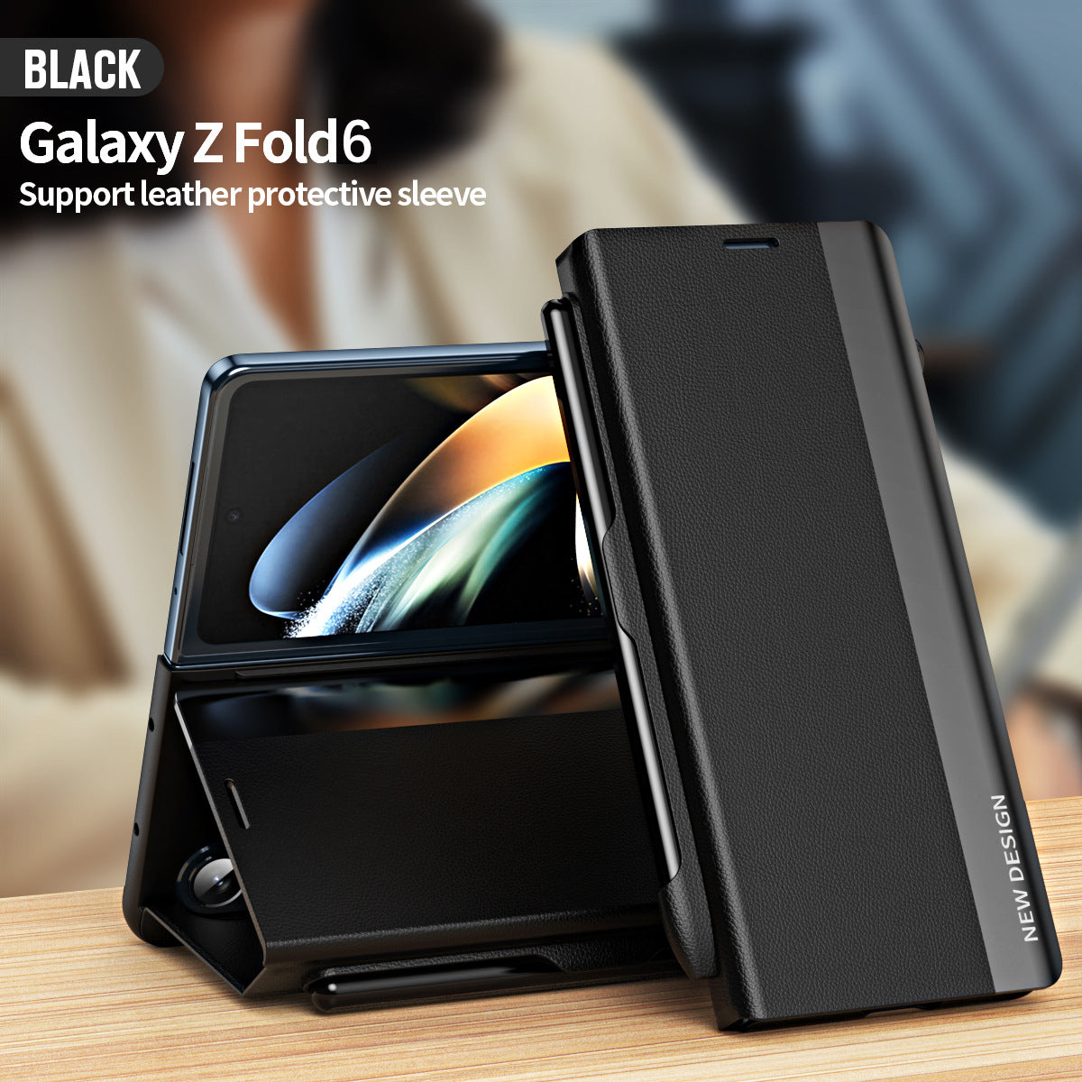 Designed specifically for the Samsung Galaxy Z Fold, the Flip Stand Case with Pen Slot makes every fold look elegant and special.