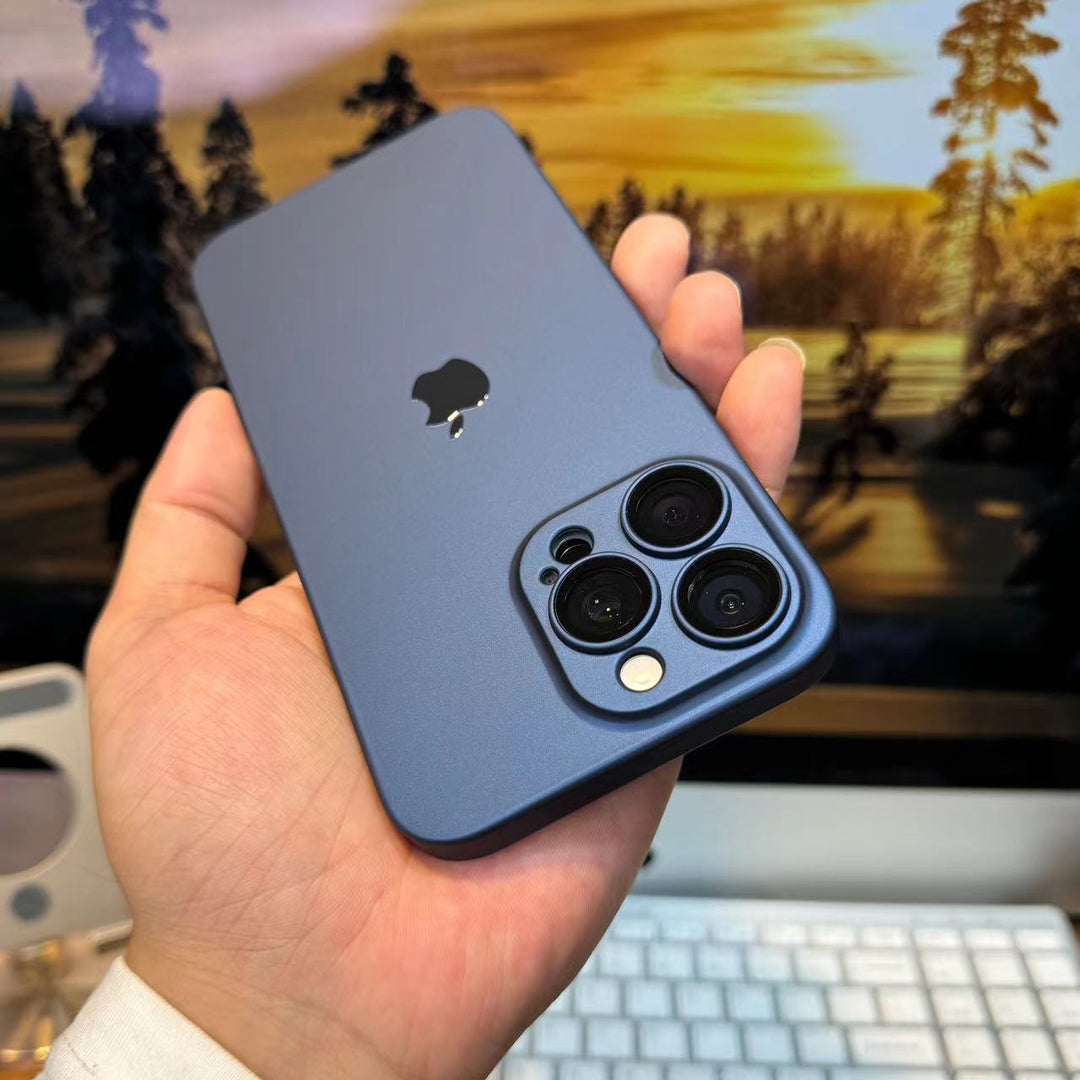 Ultra-Thin Matte Lens Film Protection Case Cover for iPhone