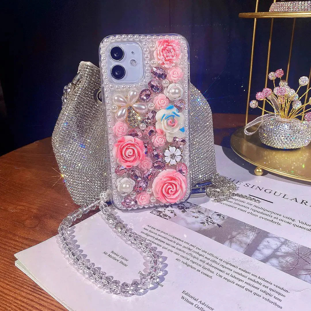 Husa telefon DIY Diamond Flower