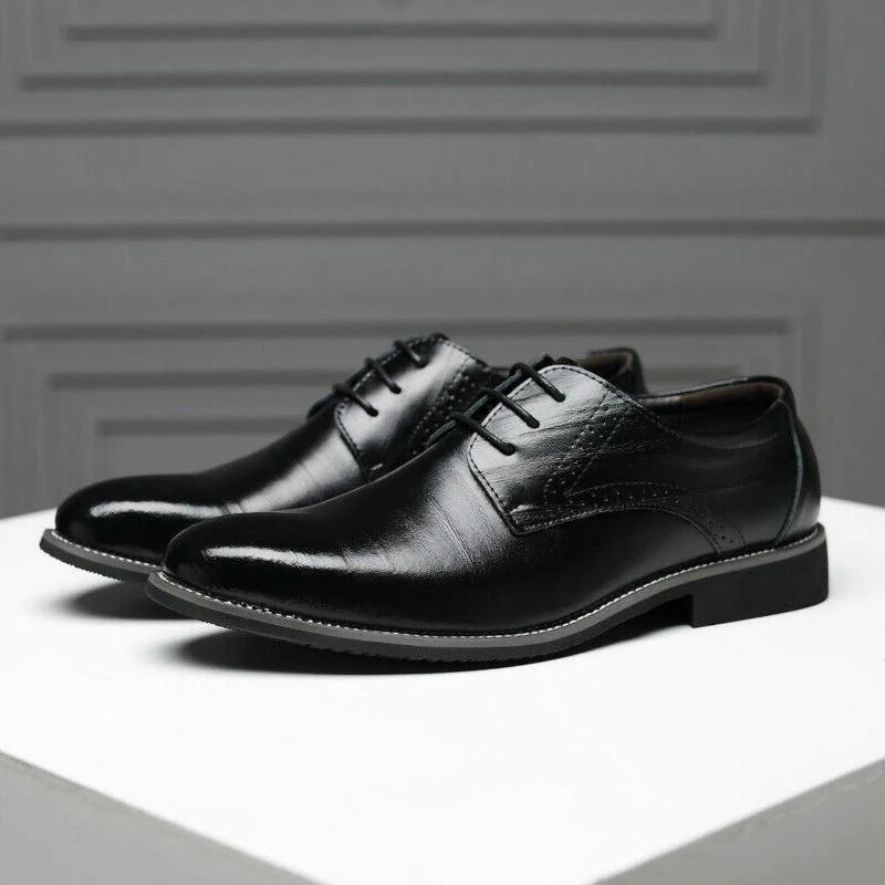 Men's Italian Genuine Leather Oxford Shoes