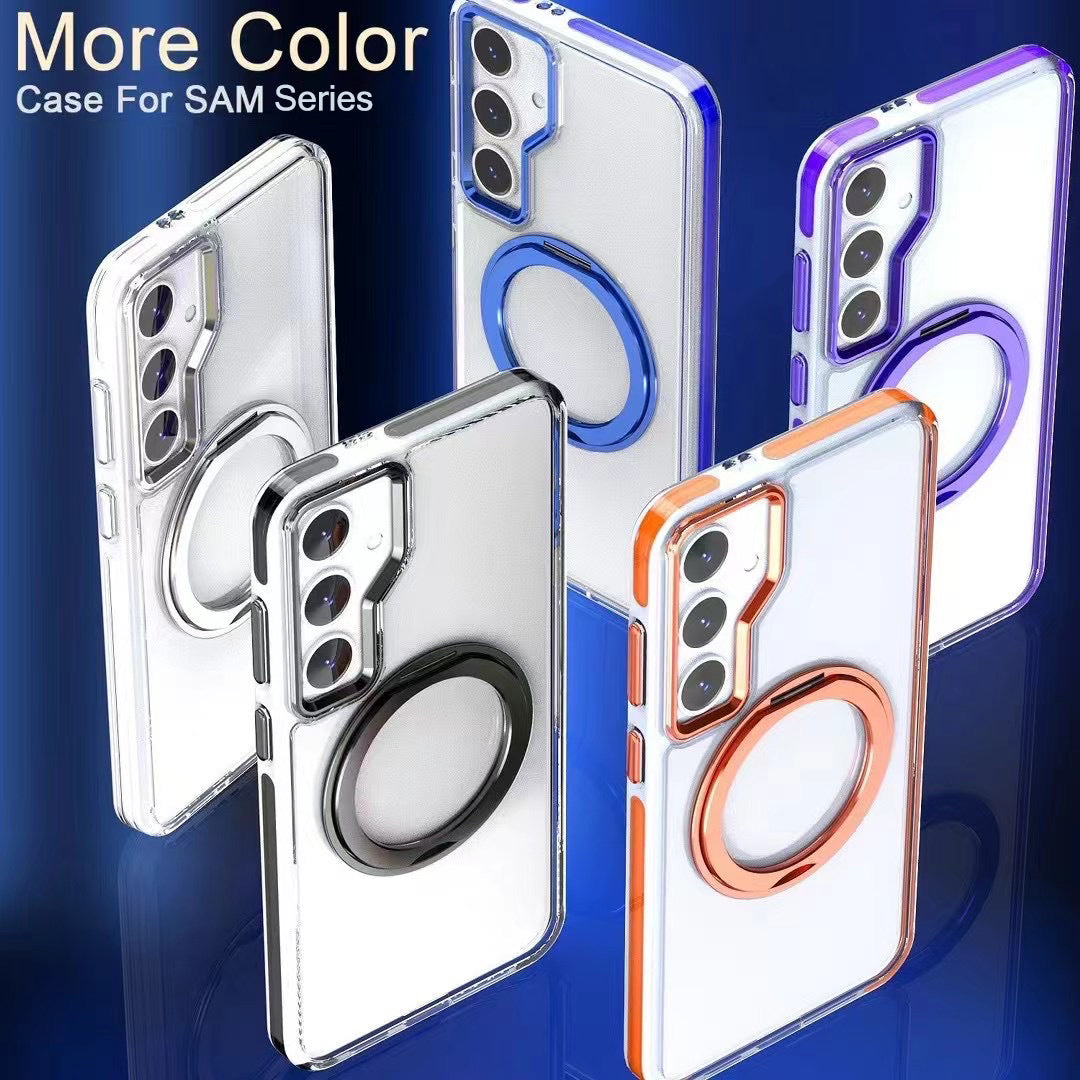 Sesuai Untuk Samsung Series Magnetic Rotating Stand Sarung Telefon Mudah Alih