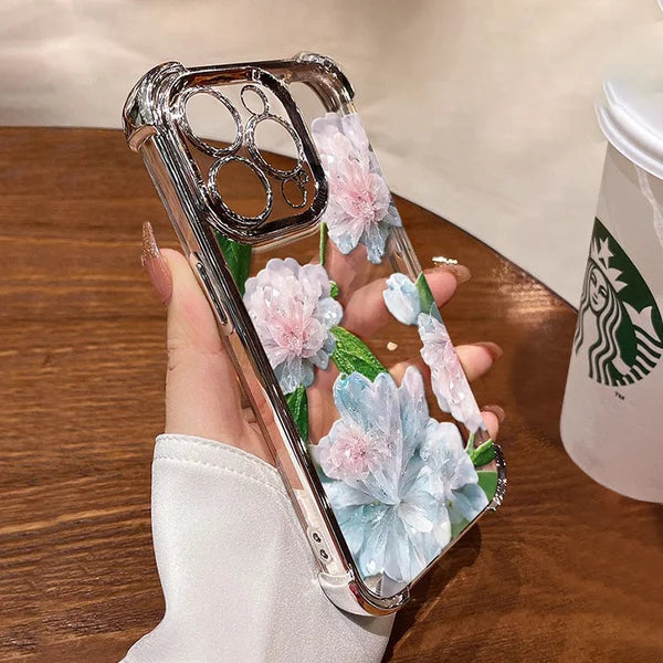 🌸📱Electroplated Four Corners Airbag Anti-Shock Case for iPhone