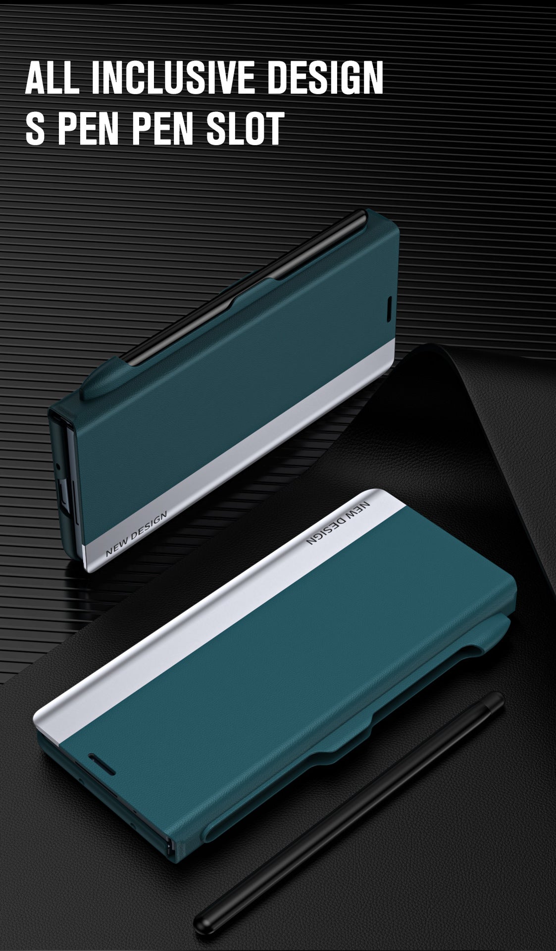 Designed specifically for the Samsung Galaxy Z Fold, the Flip Stand Case with Pen Slot makes every fold look elegant and special.