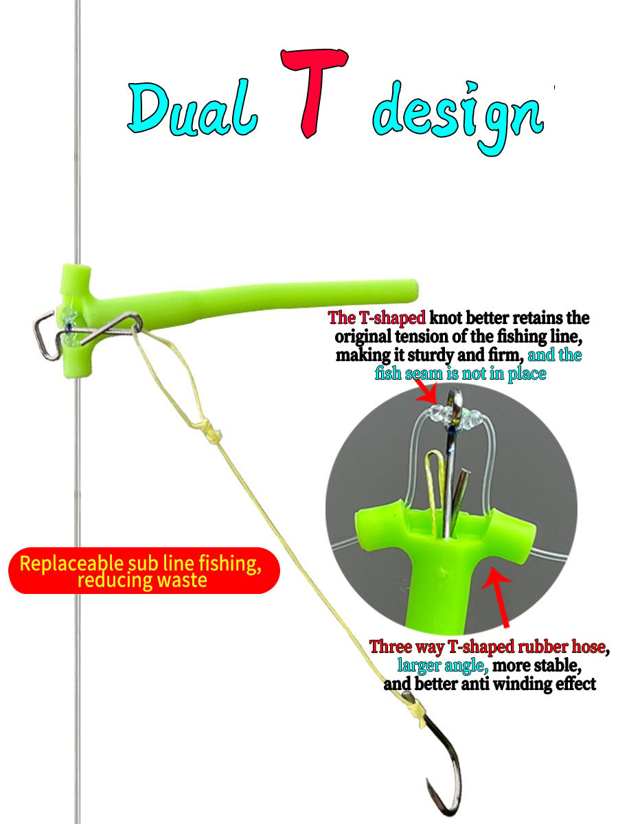 🐟Kail Pancing Tandem Anti-kusut terbaru dengan Penganjur