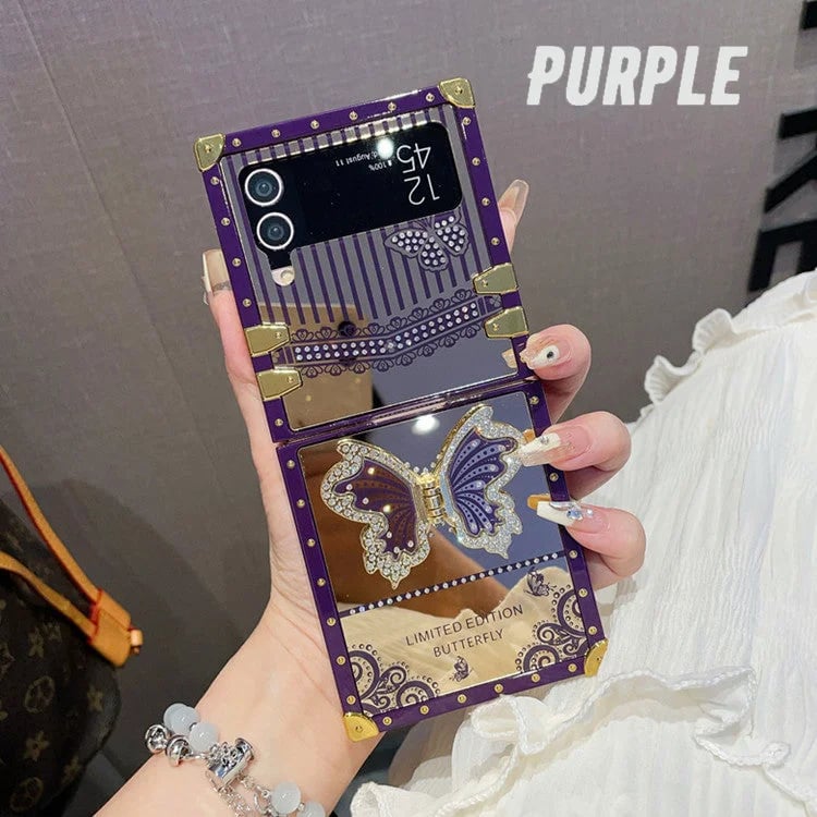 Samsung ZFLIP 6/5/4/3 Fashion Diamond Butterfly Phone Case