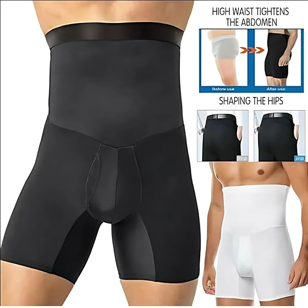 Men's high waist tummy shaving shorts