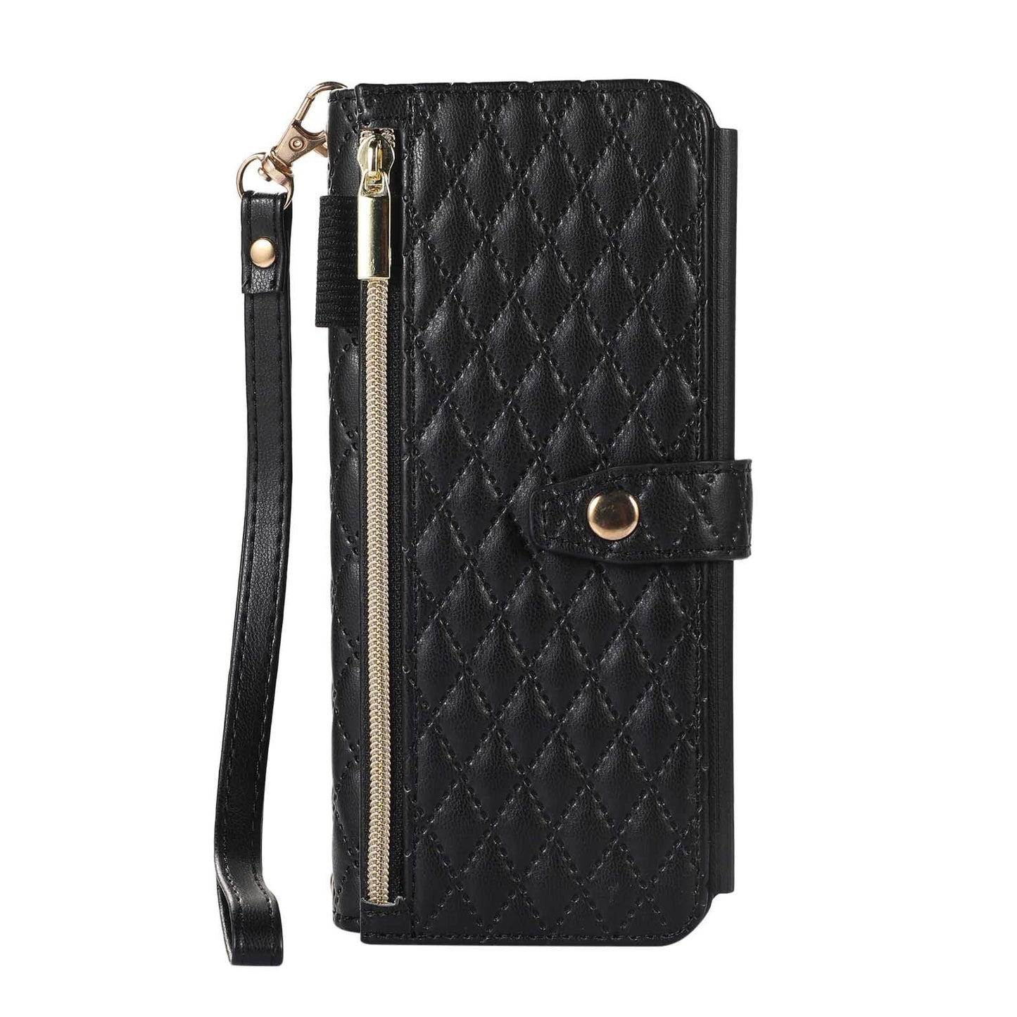 Lanyard Crossbody Rhombic Flip Wallet Case Untuk Samsung Galaxy Z Fold4 Fold3 5G