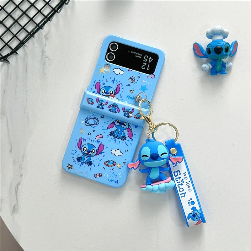 Husă cu desene animate Angel Stitch pentru seria Galaxy Z Flip 