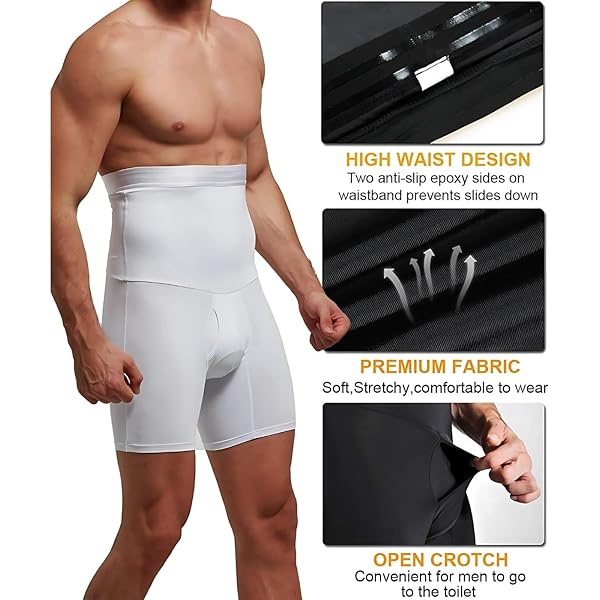 Men's high waist tummy shaving shorts