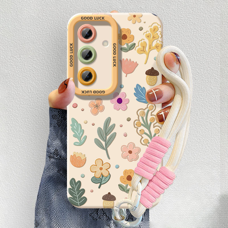 Flower Silicone Shockproof Phone Case For Samsung