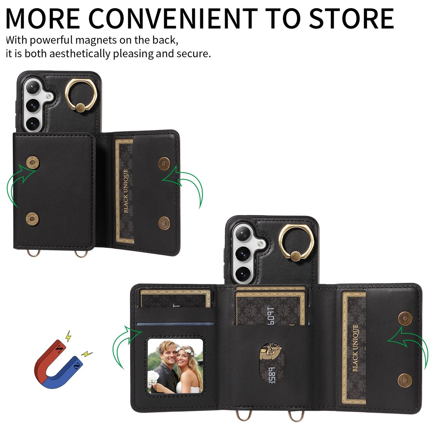 Leather Card Holder Phone Case for Samsung Galaxy A Series