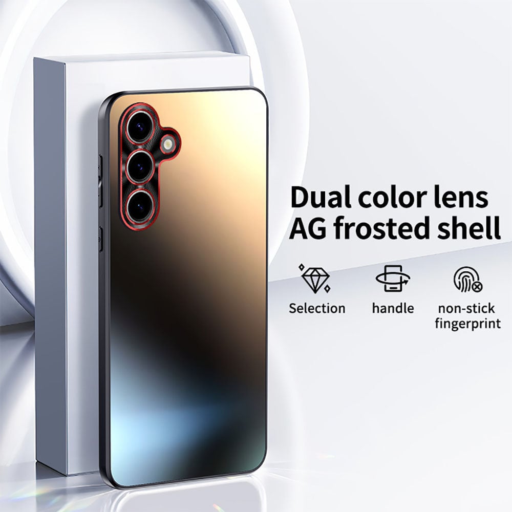 Sarung Telefon Dwi Warna Lens AG Frosted Shell Untuk Samsung Galaxy