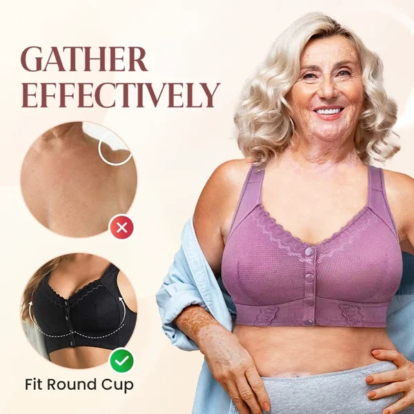 💥2024 New front-opening breathable bra, suitable for the elderly🌹